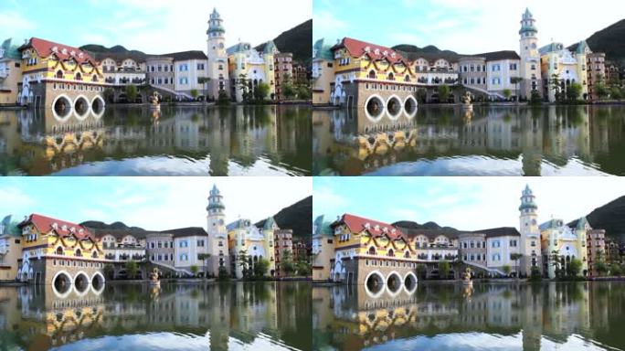 典型的瑞士建筑。