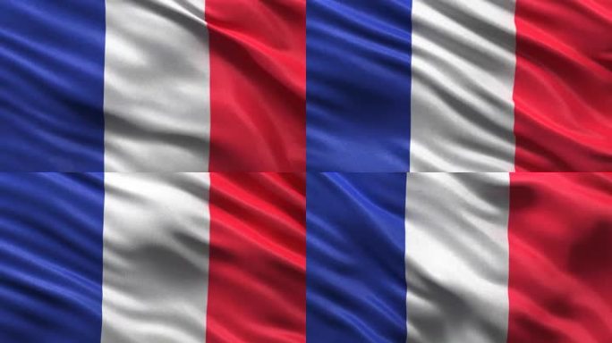 无休止的循环弗兰兹？西辰旗在风中飘扬，法国国旗在风中飘扬