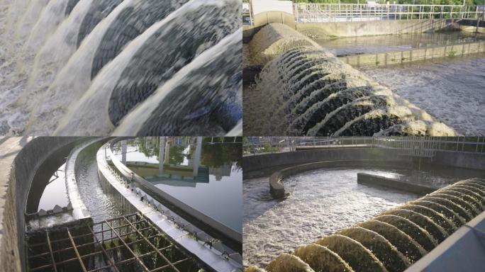 污水处理多镜头细节拍摄