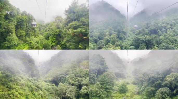 烟雾缭绕鸡足山旅游风景区