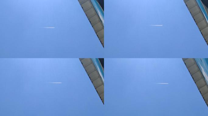 飞机飞过天空