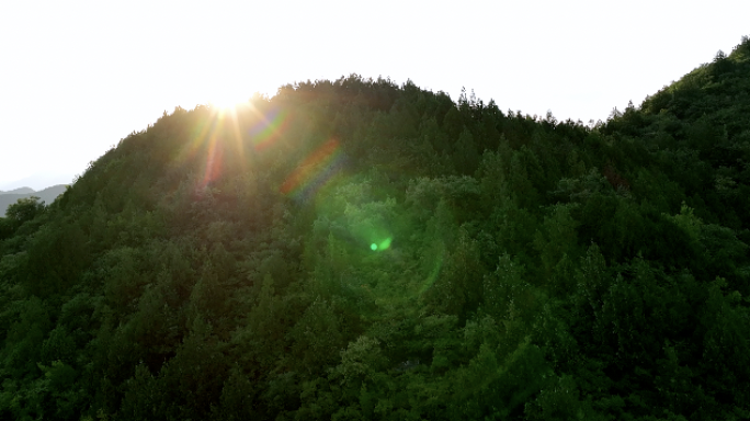 山脉 山村 航拍大山 青山 自然风光