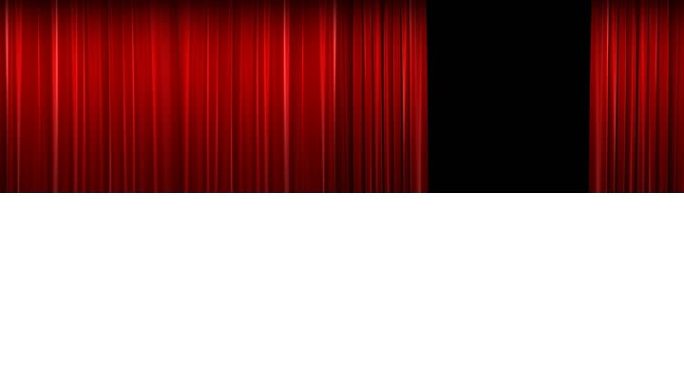 红色天鹅绒剧院窗帘