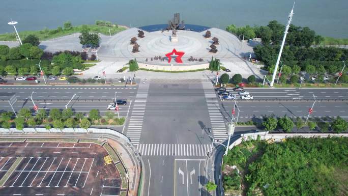 建军广场航拍4K