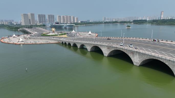 滨州中海拱桥航拍