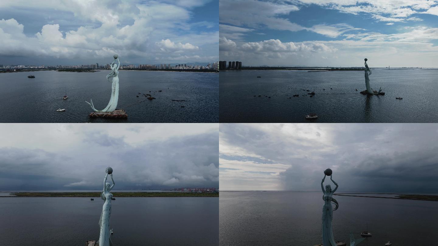 营口网红地标，鲅鱼公主雕塑高60米，渤海明珠观景台堪称世界之最_鲅鱼圈区