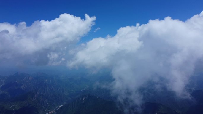 [4K]航拍素材.百花山上空的云海
