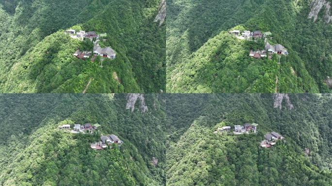 武功山中庵索道航拍