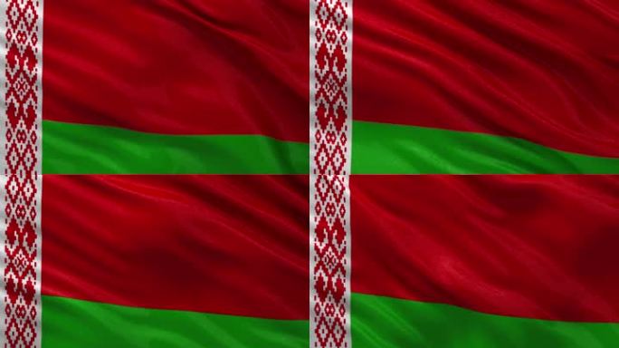 白俄罗斯国旗在风中轻轻飘扬。无缝线圈采用优质光泽面料。