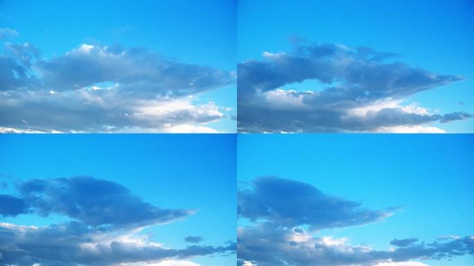 【HD天空】蓝天白云颗粒质感画面云幔天空