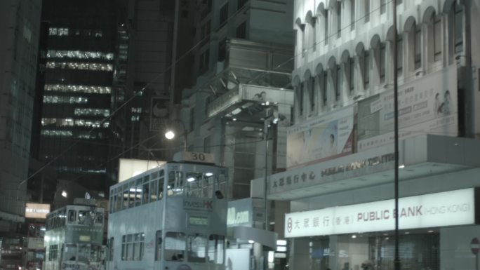 原创 香港 繁华夜景 都市建筑 都市街道