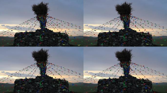 呼伦贝尔草原敖包