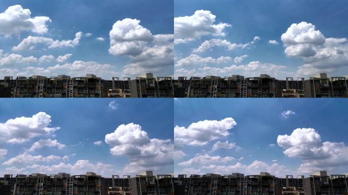 延时拍摄城市天空05（4K）