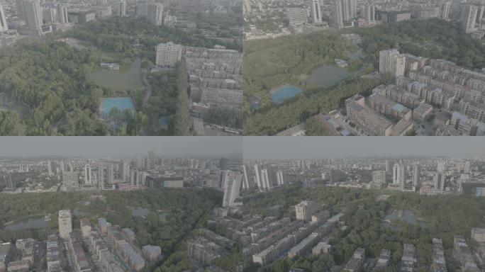淄博公园航拍-log色彩