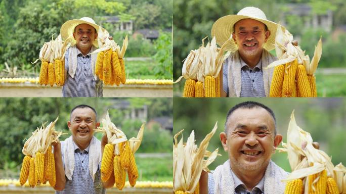 农民丰收笑脸升格拍摄
