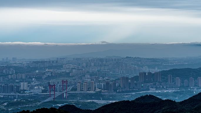 重庆城市风光寸滩大桥