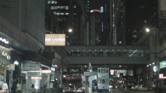 原创 香港 繁华夜景 都市建筑 都市街道