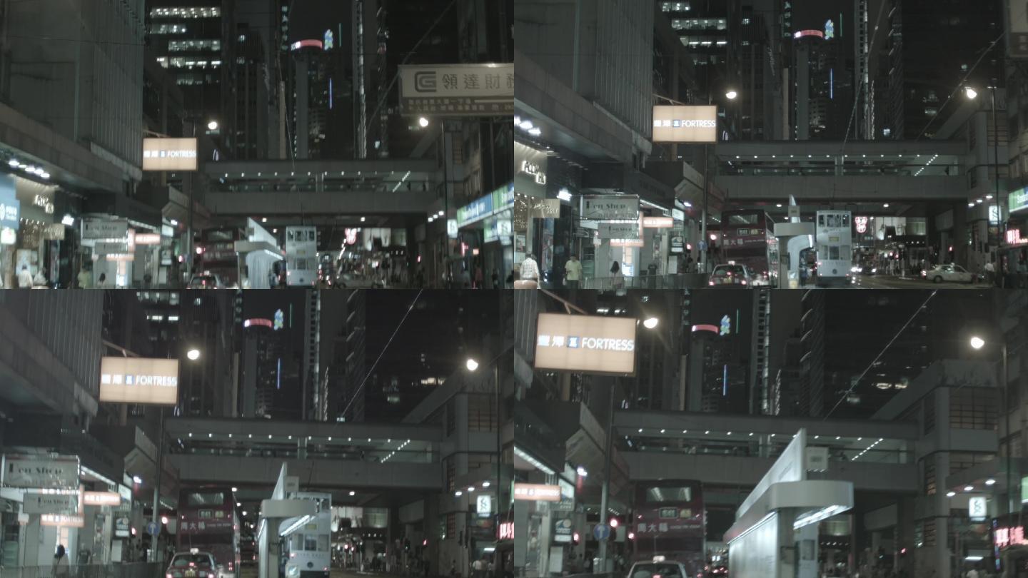 原创 香港 繁华夜景 都市建筑 都市街道