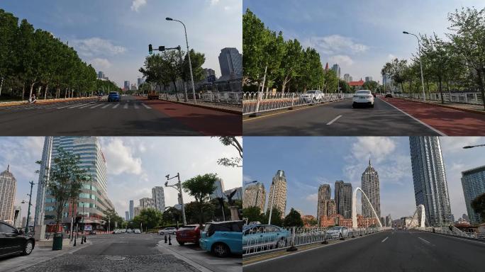 天津城市街景 意风区 行车记录仪城市环境
