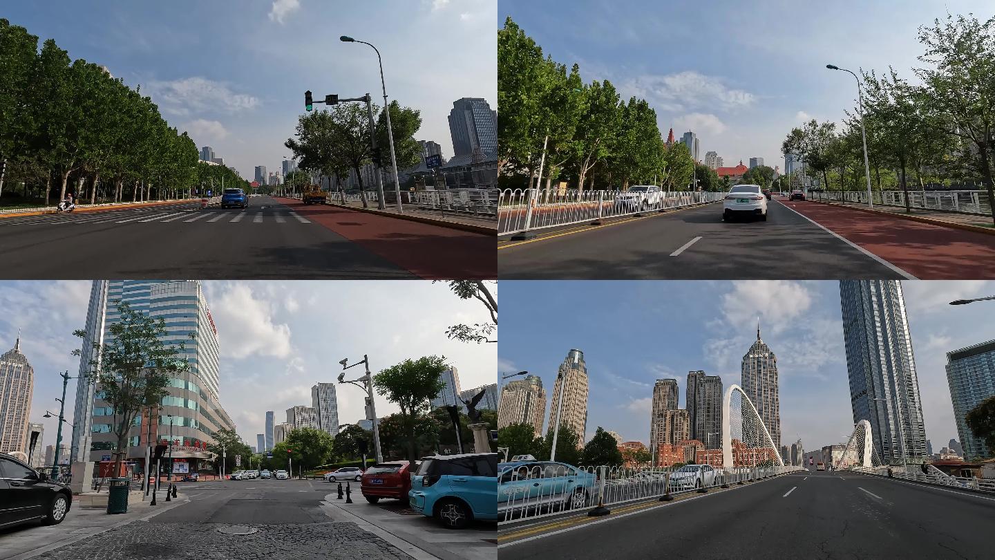 天津城市街景 意风区 行车记录仪城市环境