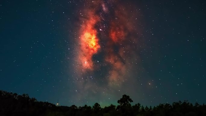 星空 银河系 宇宙 星辰 星星 火烧银河