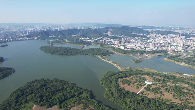 【正版素材】深圳宝安石岩湖，石岩水库