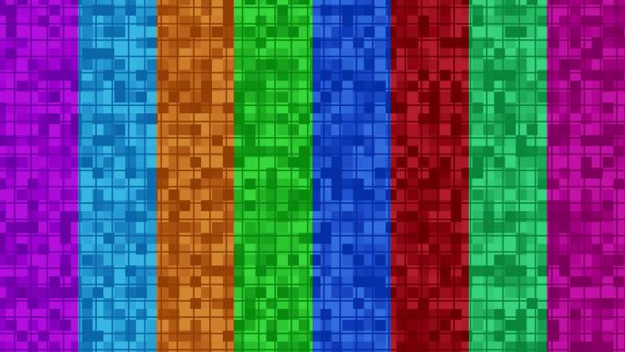 4K彩色高科技晶格动态视频-循环2