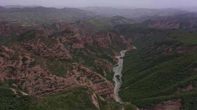 雅丹  戈壁  地形 峡谷 红土 五色土
