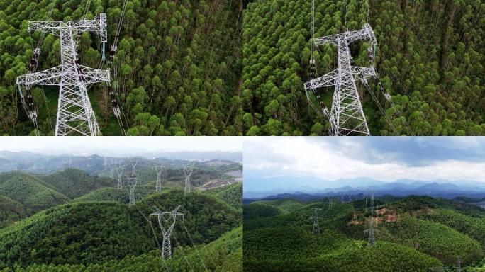 电线塔，乡村电力工程