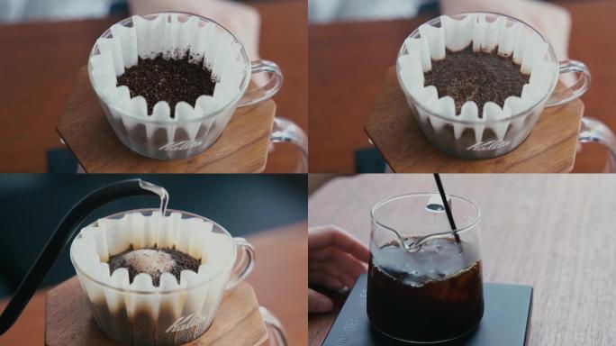 冰美式咖啡原味咖啡制作