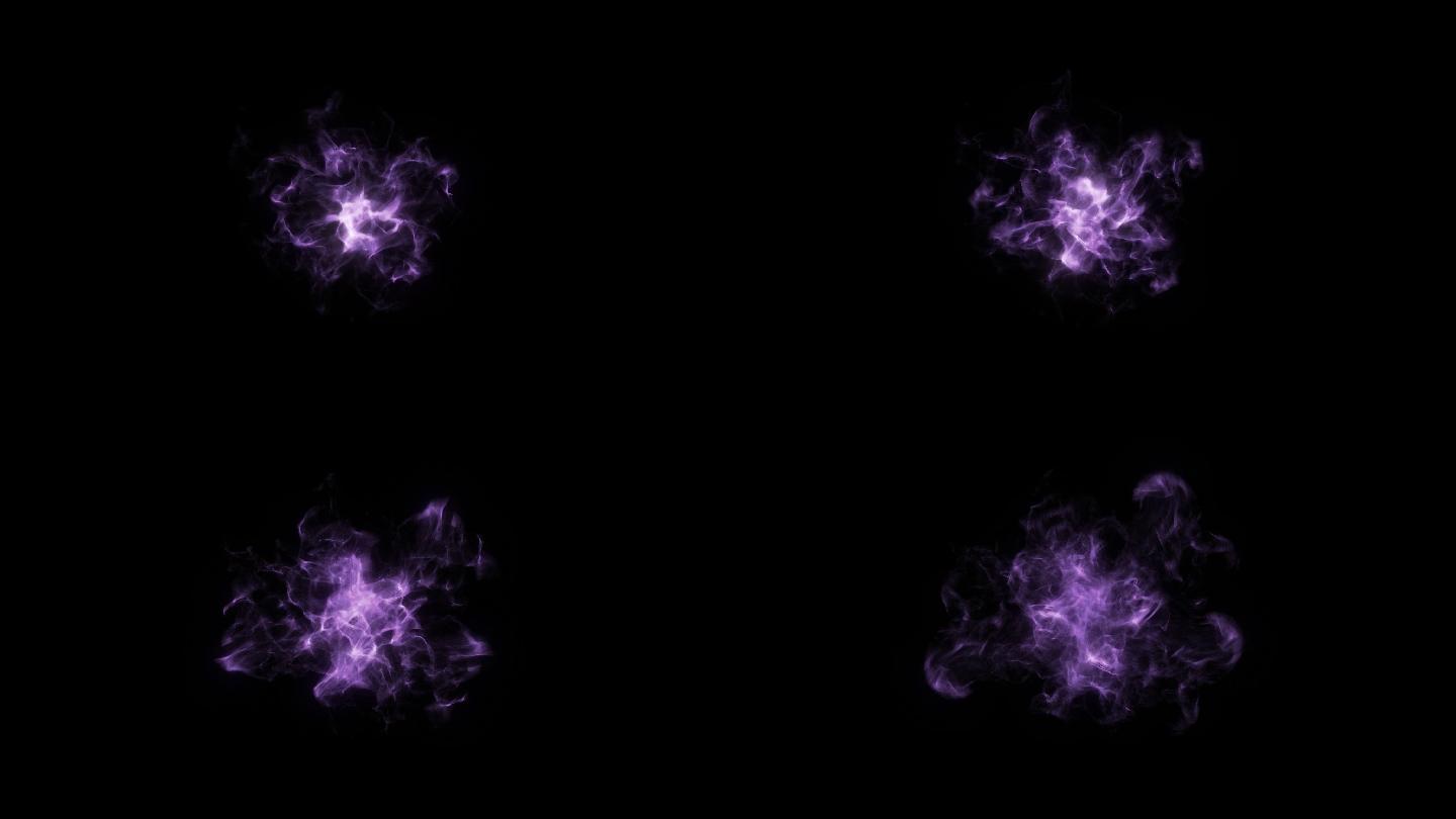 魔法火焰02（紫色）