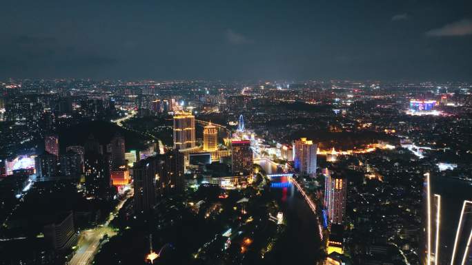 4K高清中山岐江夜景