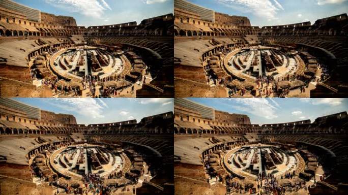 延时素材高清意大利古罗马竞技场