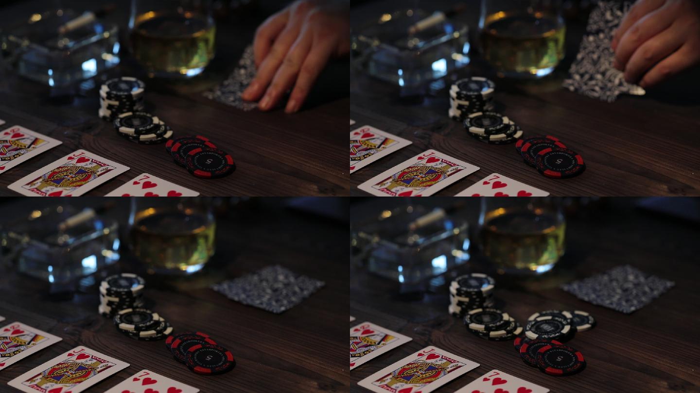 玩扑克牌下注筹码