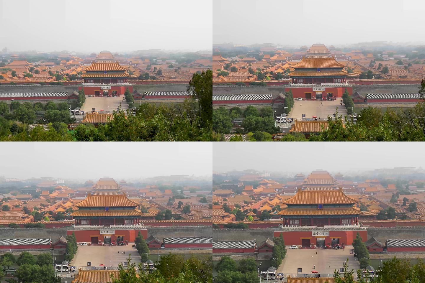 北京故宫博物院延时摄影