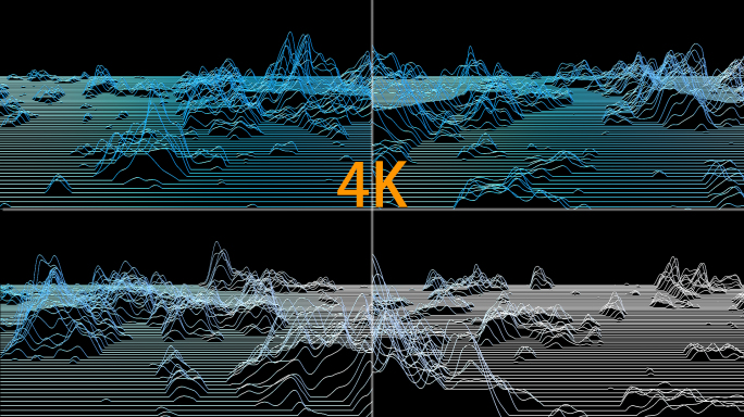 4k中国风线条山