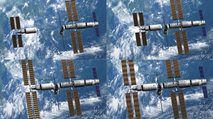 中国空间站 问天实验舱对接动画演示