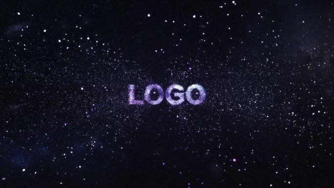 星空粒子汇聚Logo