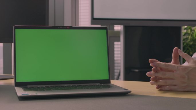 开会 电脑绿屏（可随意替换绿幕内容）