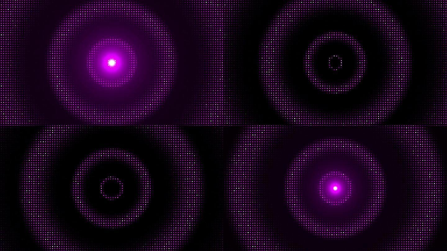 紫色圆圈圆环动感动画-循环