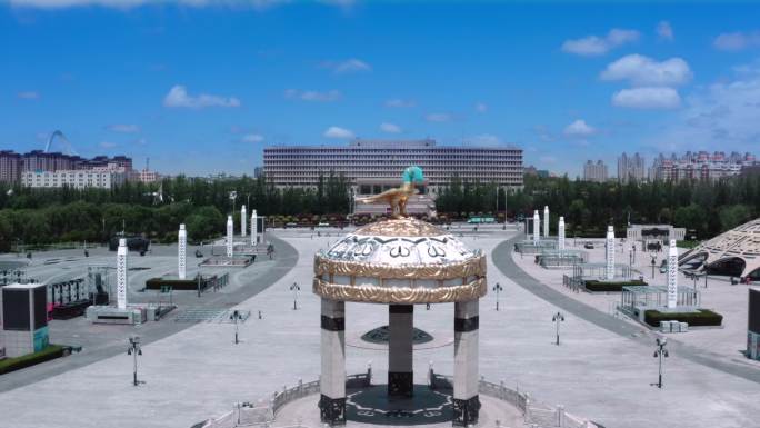 鄂尔多斯东胜政府 青铜文化广场