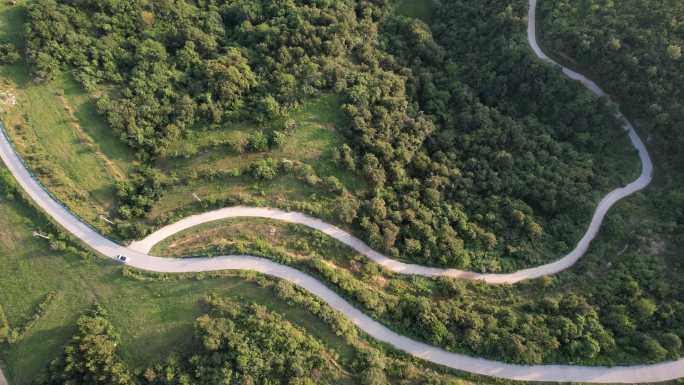 山间小路 蜿蜒 公路 山路崎岖 山路