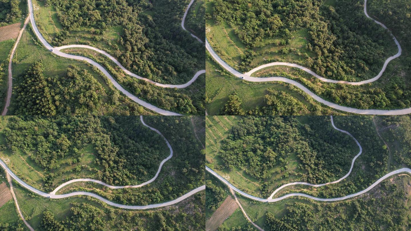 山间小路_蜿蜒_公路_山路崎岖_山路_3840x2160_高清视频素材下载(编号