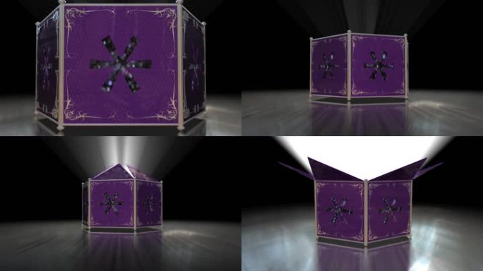 一个神秘的魔法盒子的3D动画
