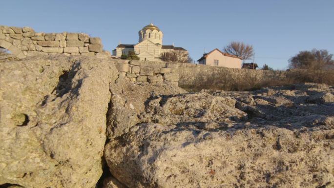 克里米亚塞瓦斯托波尔陶里奇尔索尼古城考古遗址圣弗拉基米尔大教堂