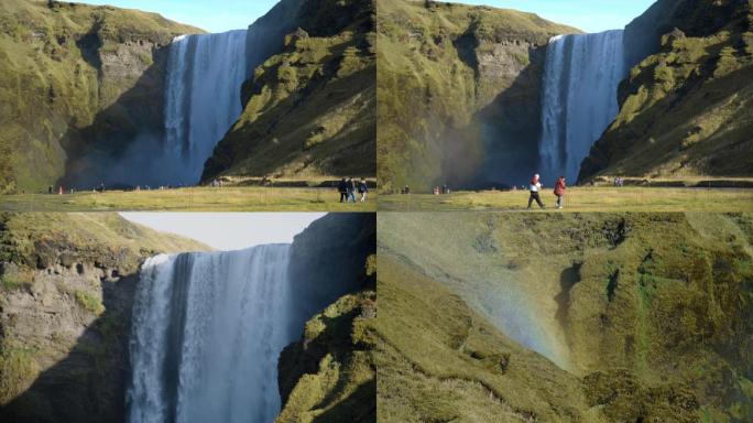冰岛塞里雅兰瀑布景点自然风光