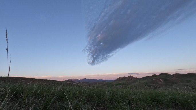 延时云云移动山地