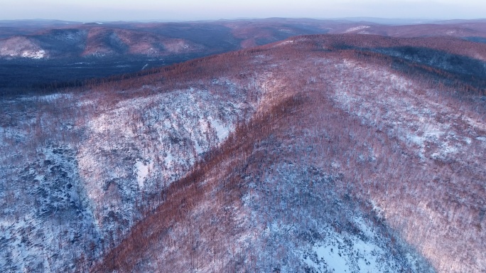 大兴安岭寒区山林雪景