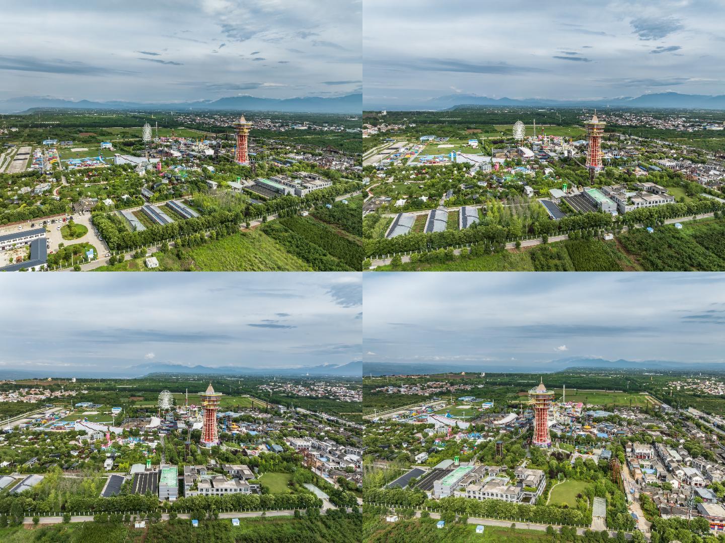 白鹿仓景区延时航拍西安旅游延时航拍西安