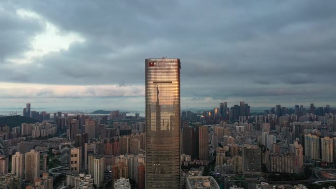 【正版原创】中洲大厦航拍日出